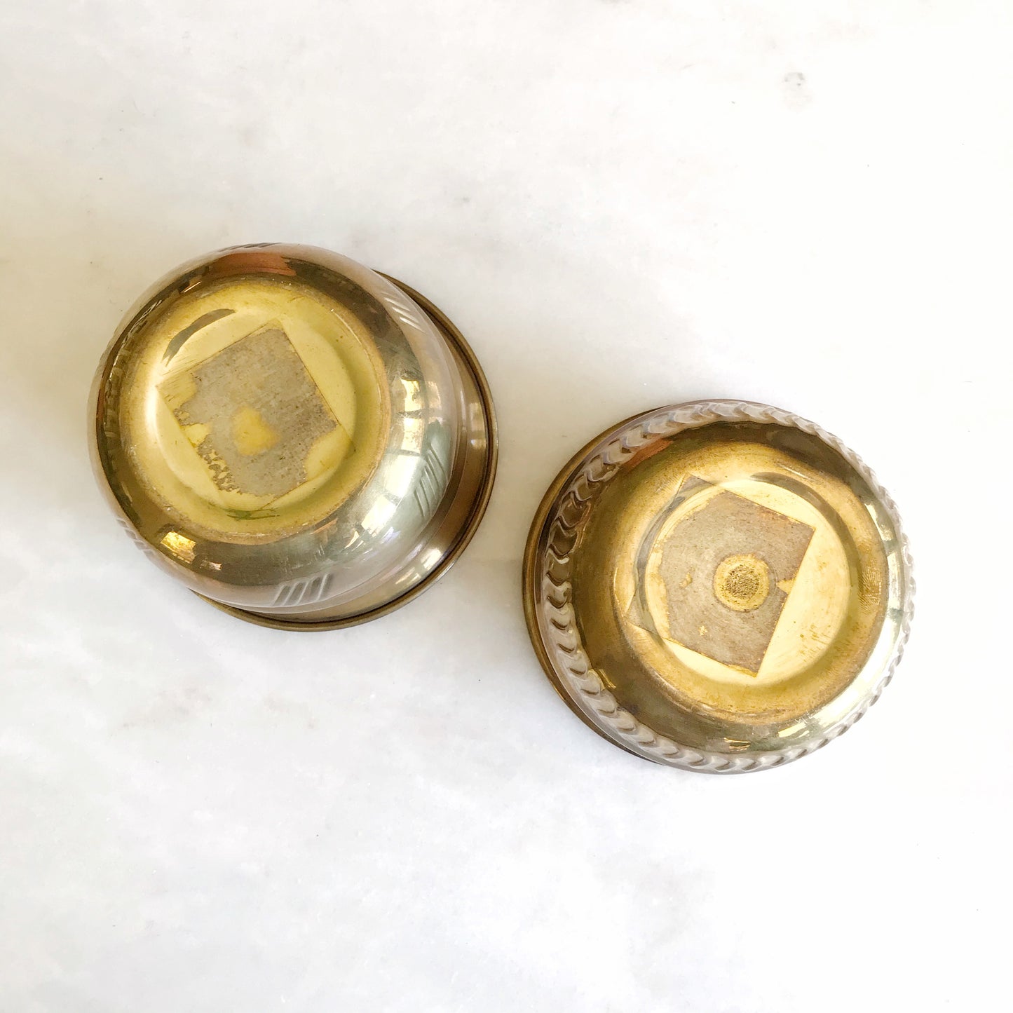 Mini Vintage Brass Planter