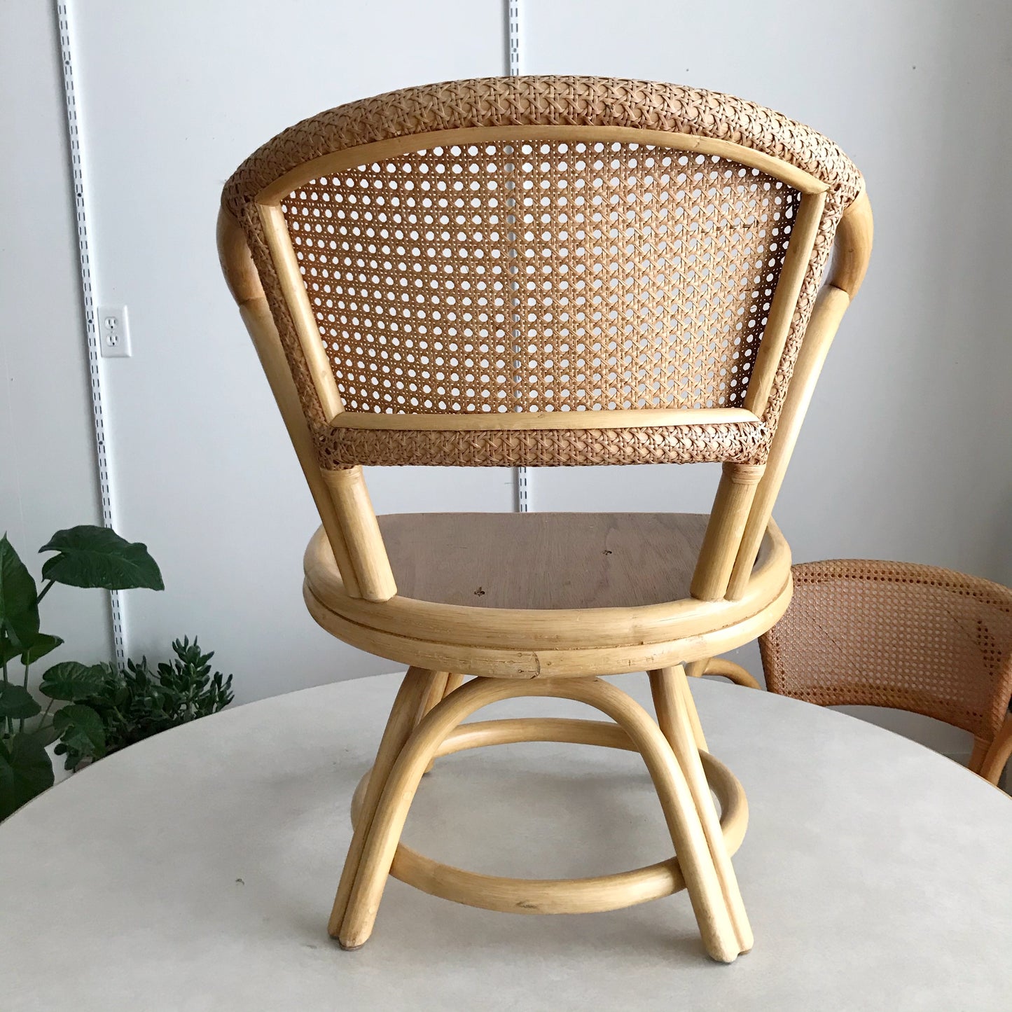 1960's Brown Jordan Rattan Dining Set, 5-pieces