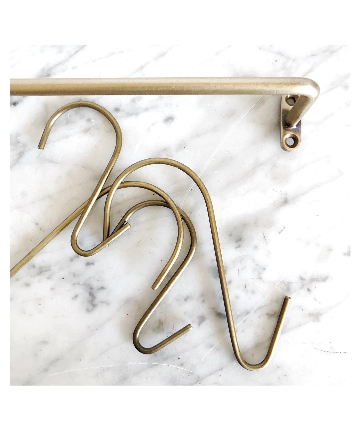 Simple Brass J Hook