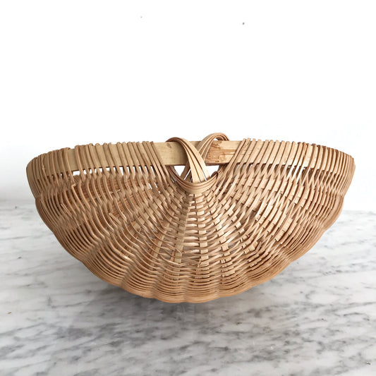 Vintage Woven Wicker Grain Scoop