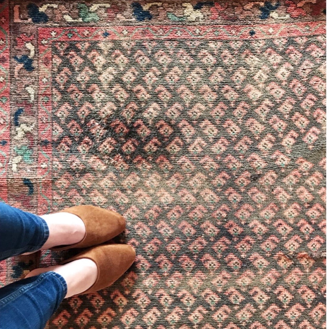 "EMMA" Vintage Hand-knotted Rug (3.4 x 4.9)