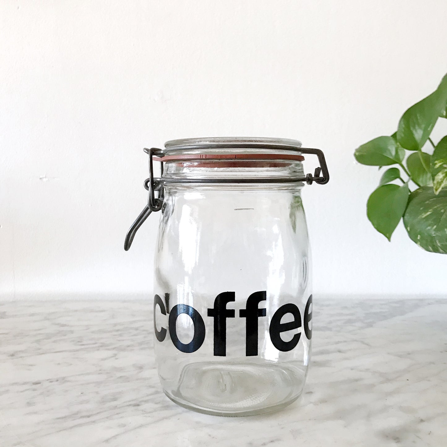 Vintage Glass “Coffee” Jar