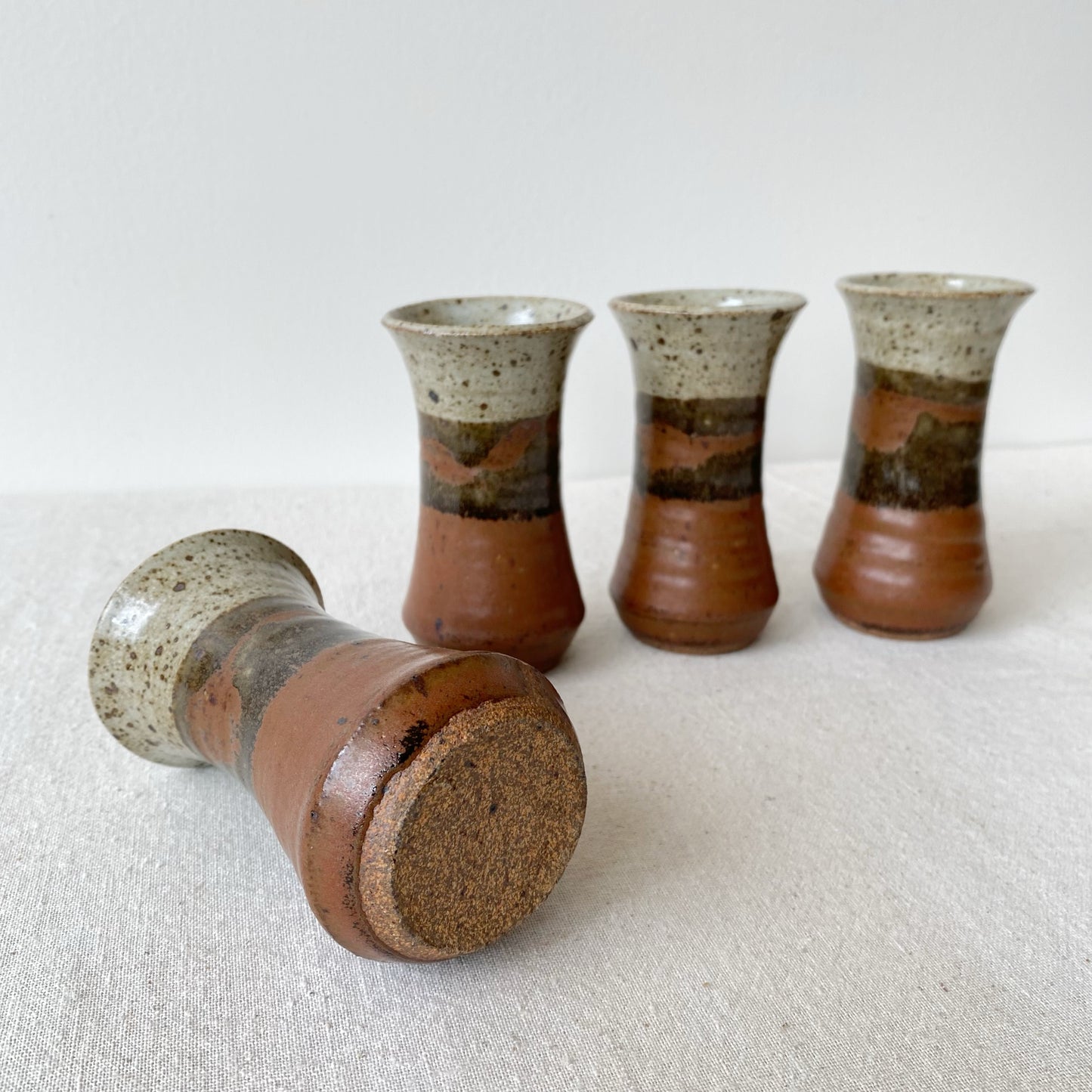Set of 4 Studio Pottery Cups