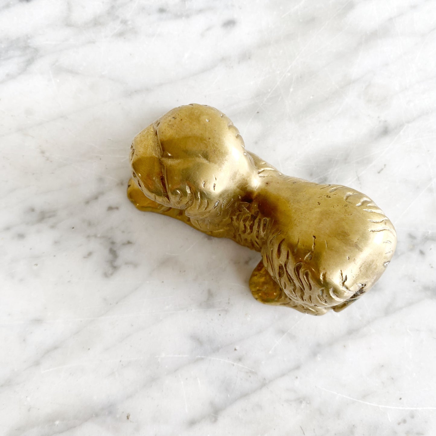 Vintage Brass Dog, Cocker Spaniel
