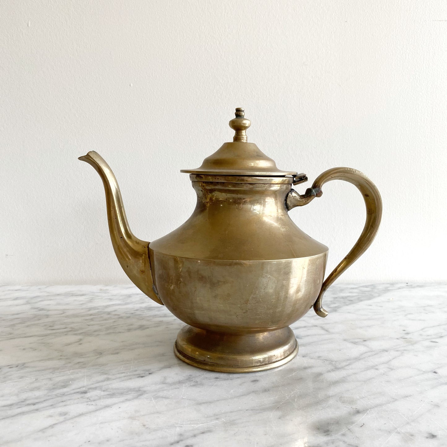Large Vintage Brass Teapot, Mexico