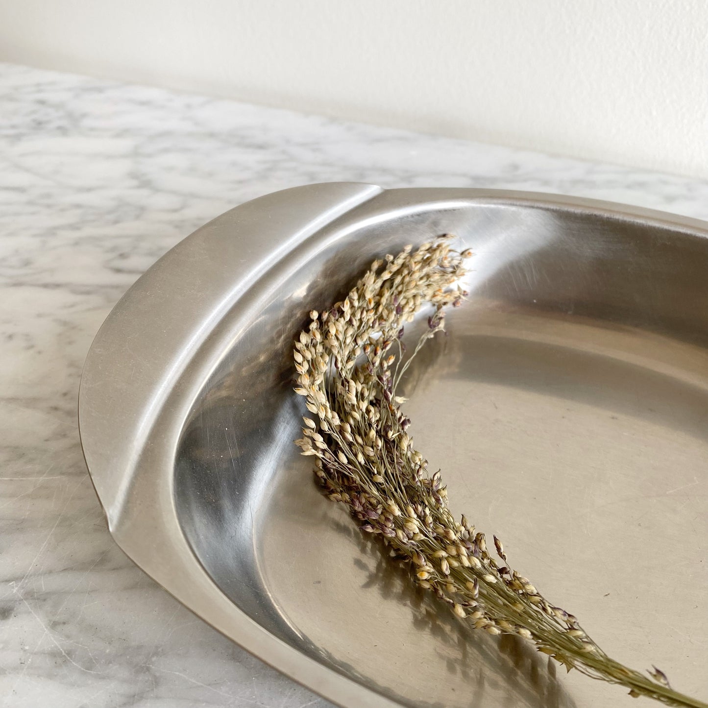 Vintage Stainless Steel Serving Dish, Sweden