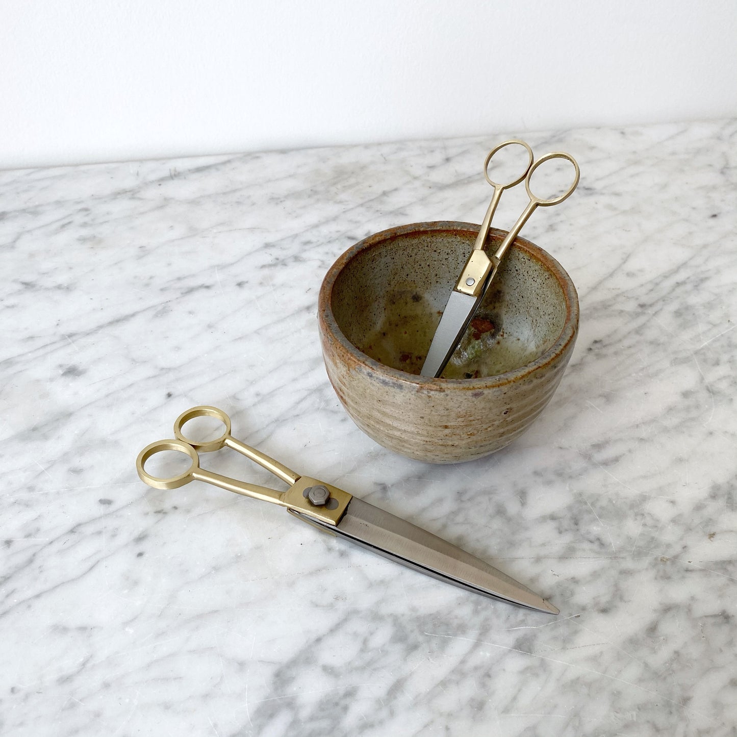 Medium Brass Scissors, 7"