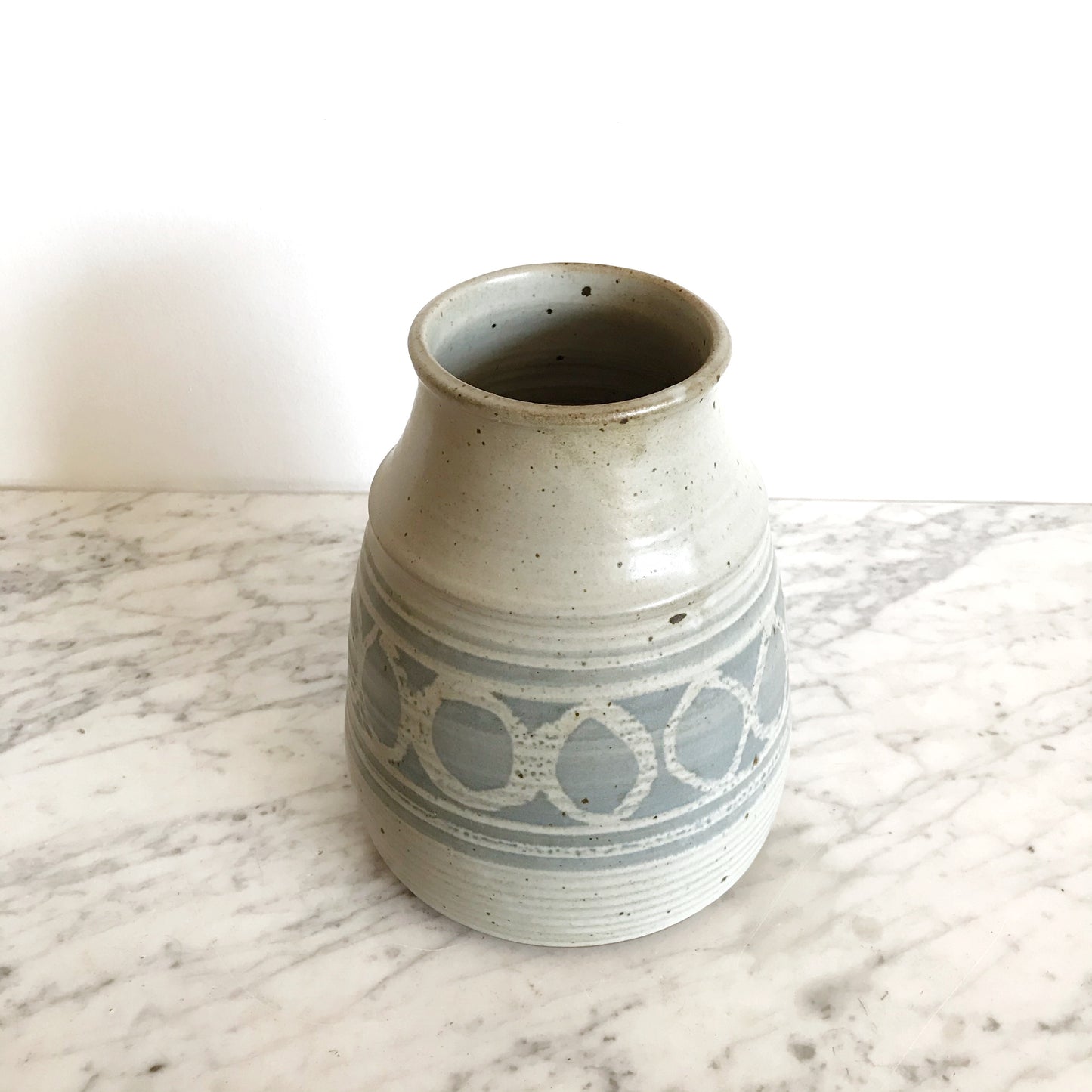 XL Studio Pottery Vase, Circles