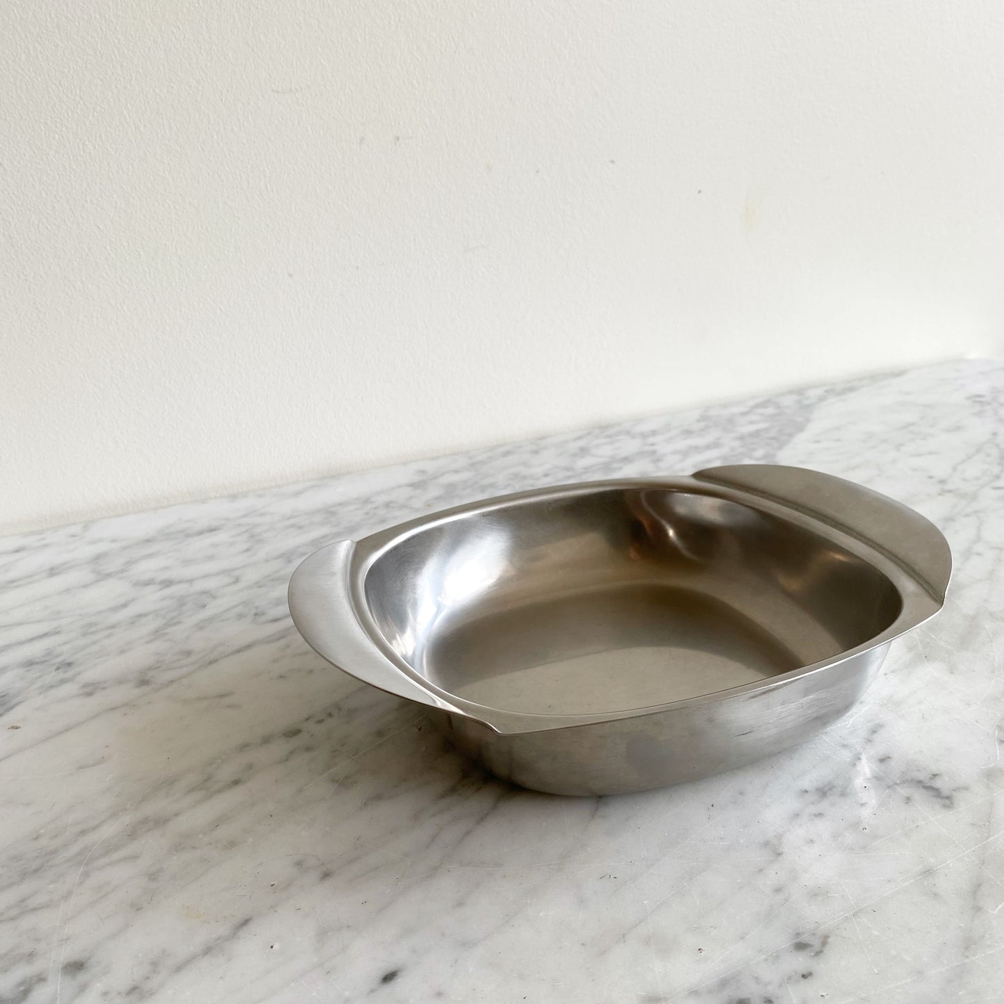 Vintage Stainless Steel Serving Dish, Sweden