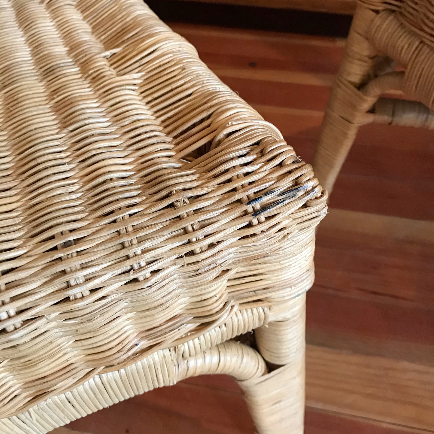 PAIR: Vintage Wicker Chairs
