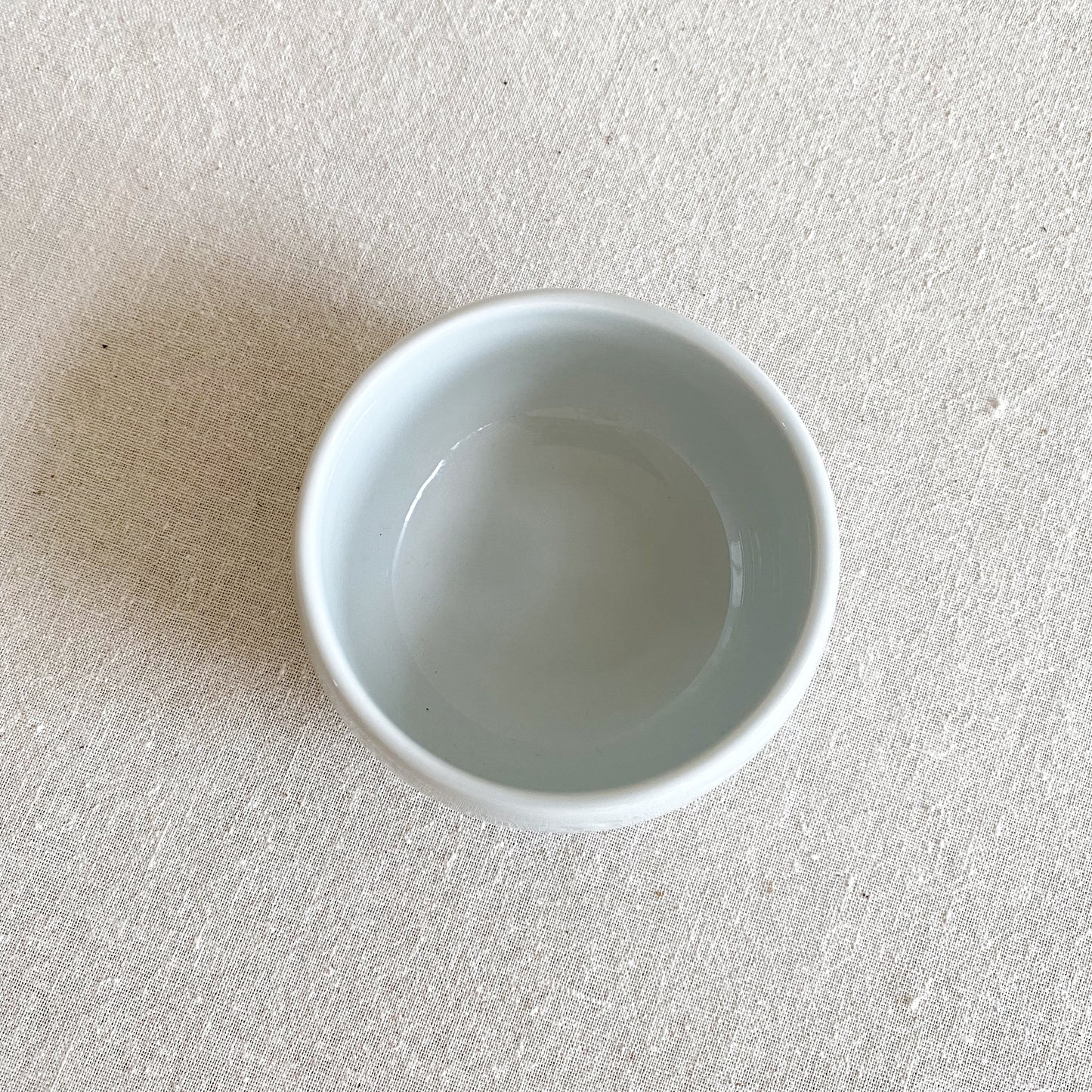Vintage Porcelain Bowl, Pale Blue