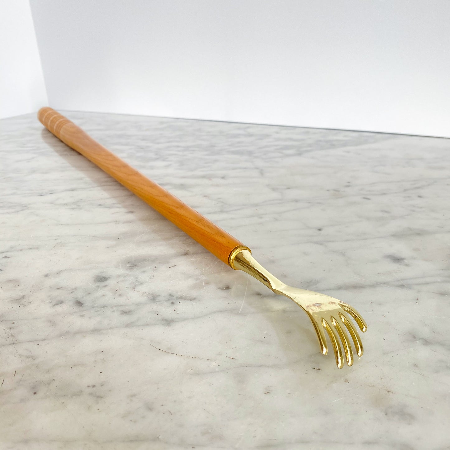 Vintage Gold Hand Back Scratcher