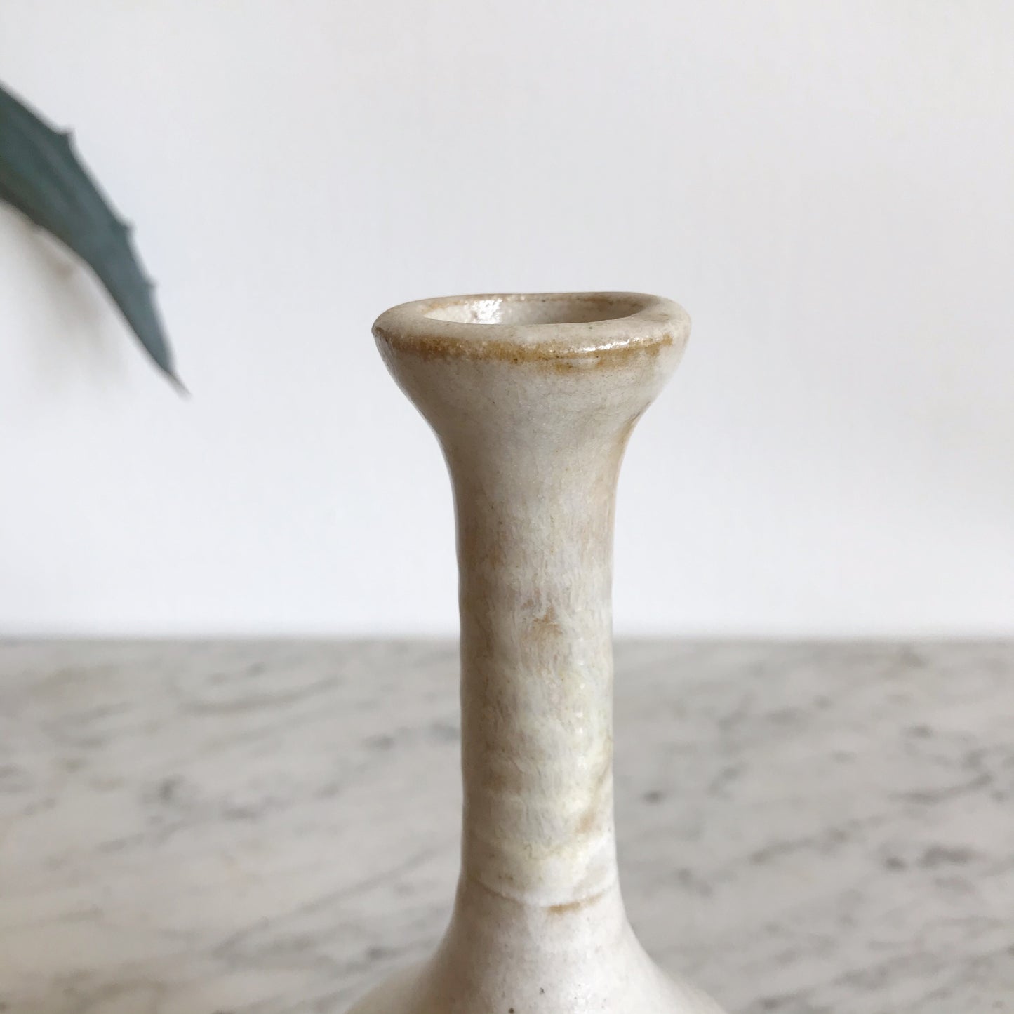 Slender Handcrafted Pottery Bud Vase