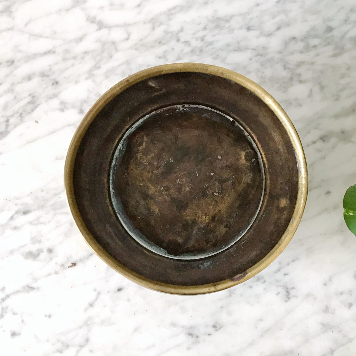 Vintage Brass Succulent Planter