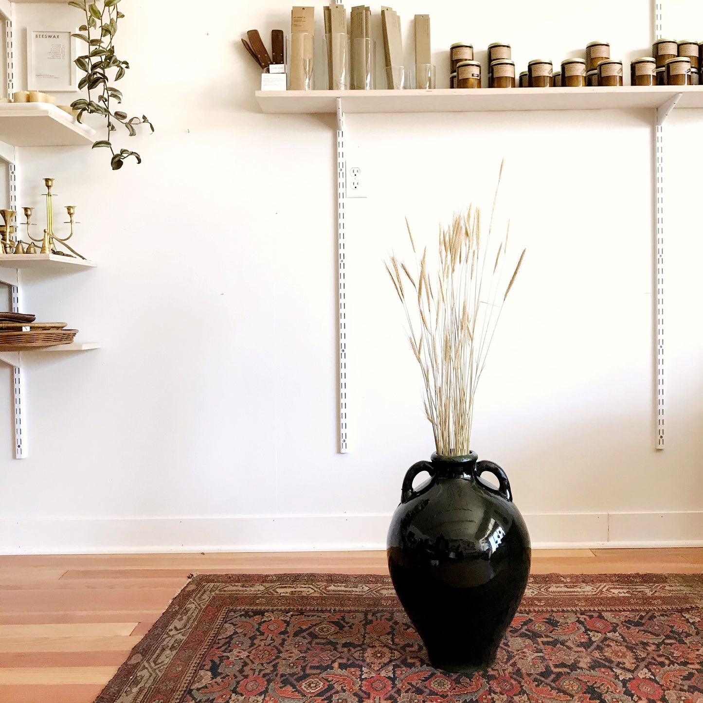 XL Ceramic Urn Shaped Vase