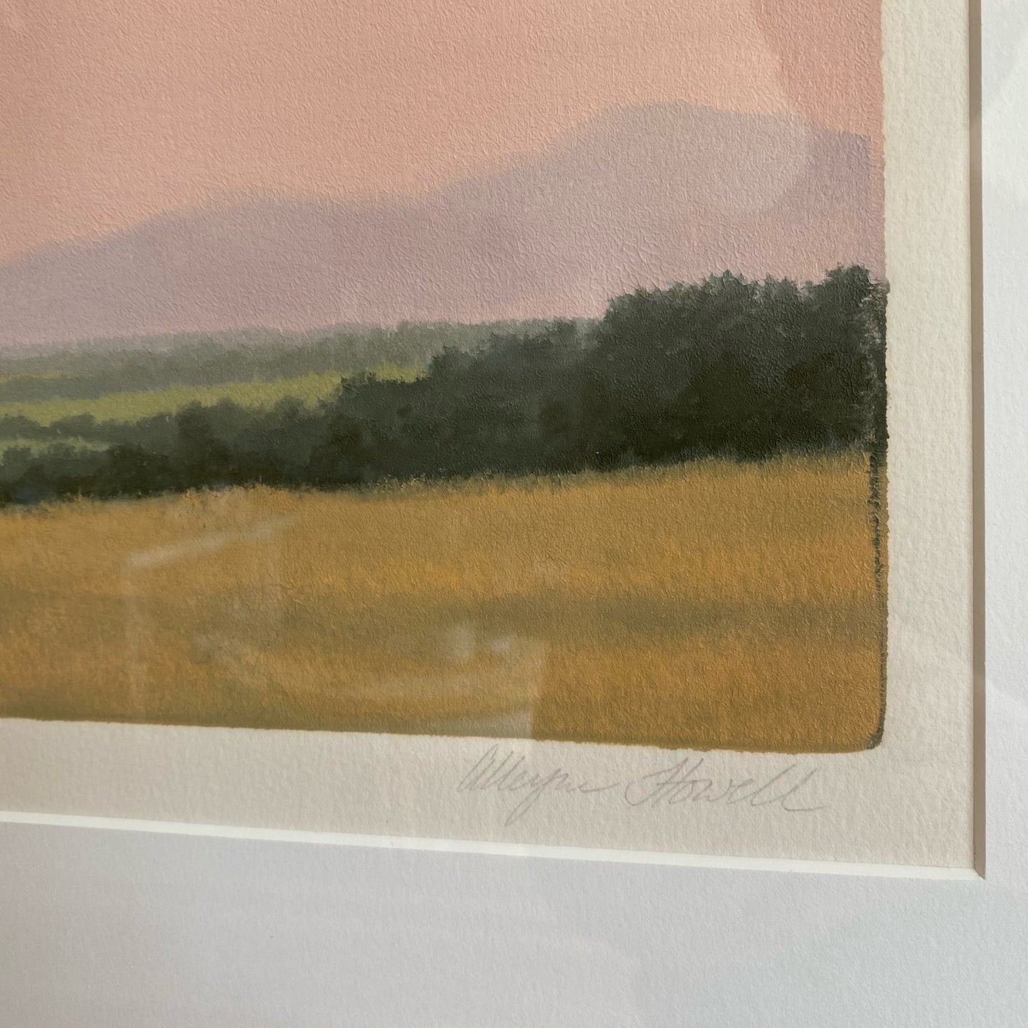 Vintage Original Monotype Print, 1989