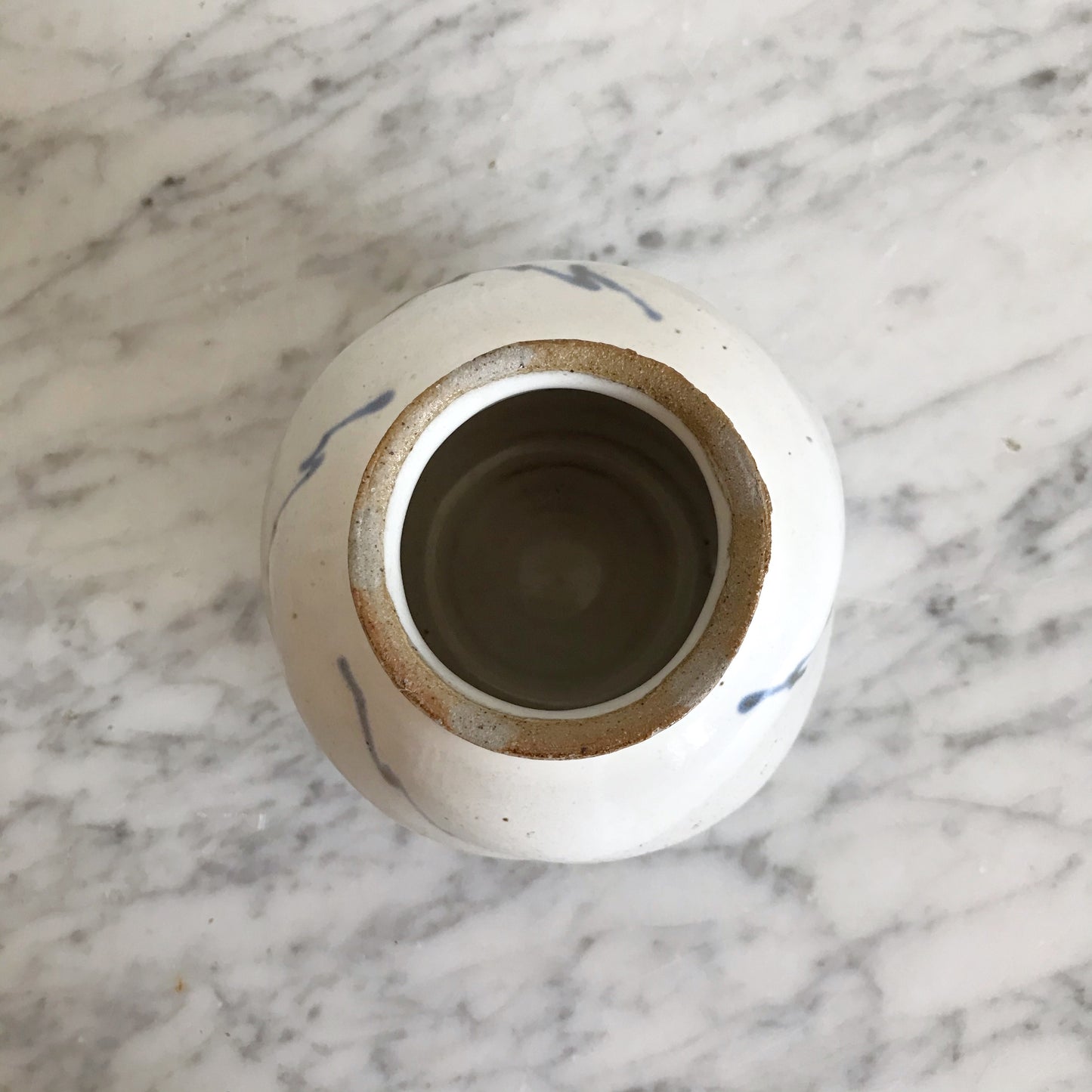 Handcrafted Zig-Zag Pottery Jar / Vase