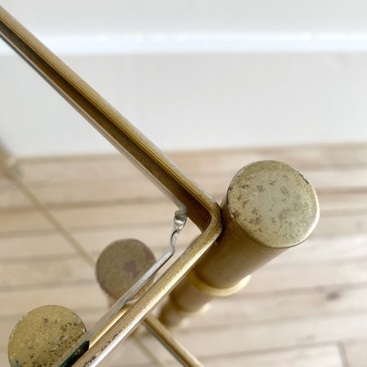 Set of Vintage Gold Nesting Tables