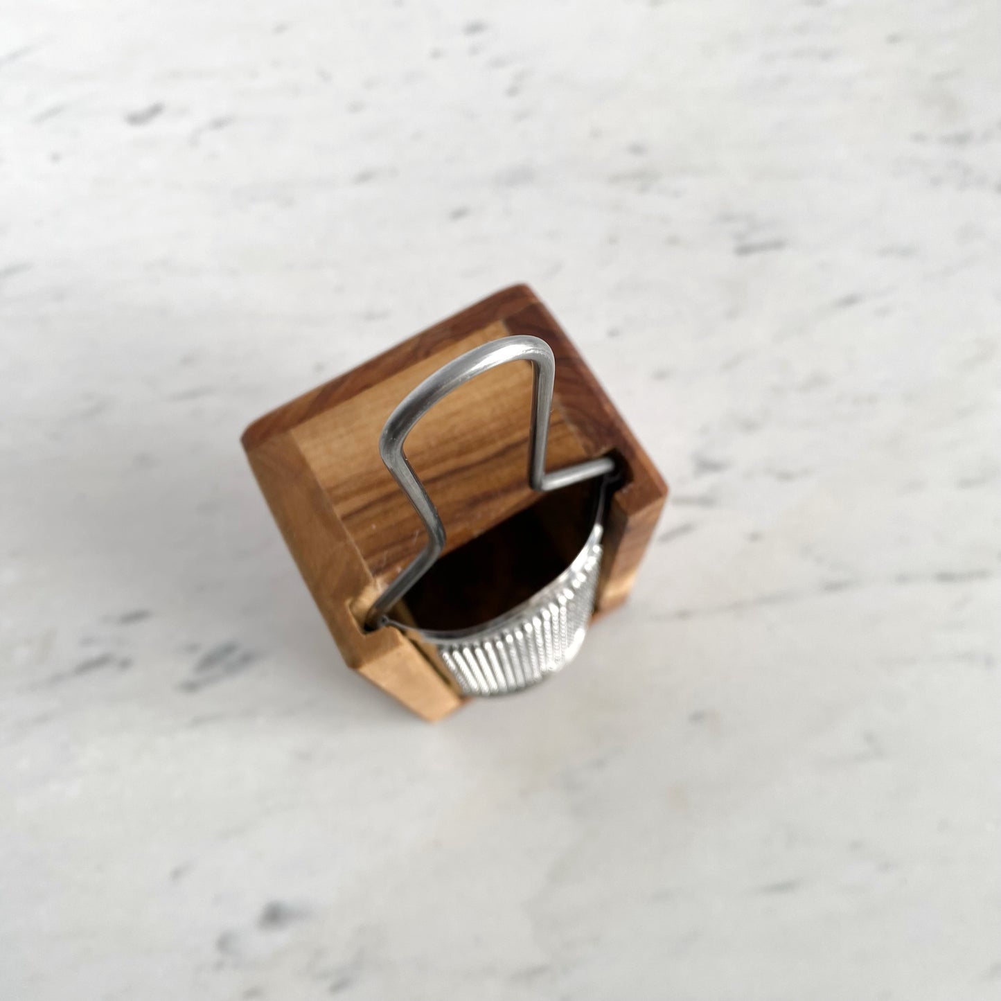 Found Olivewood Box Grater, Italy