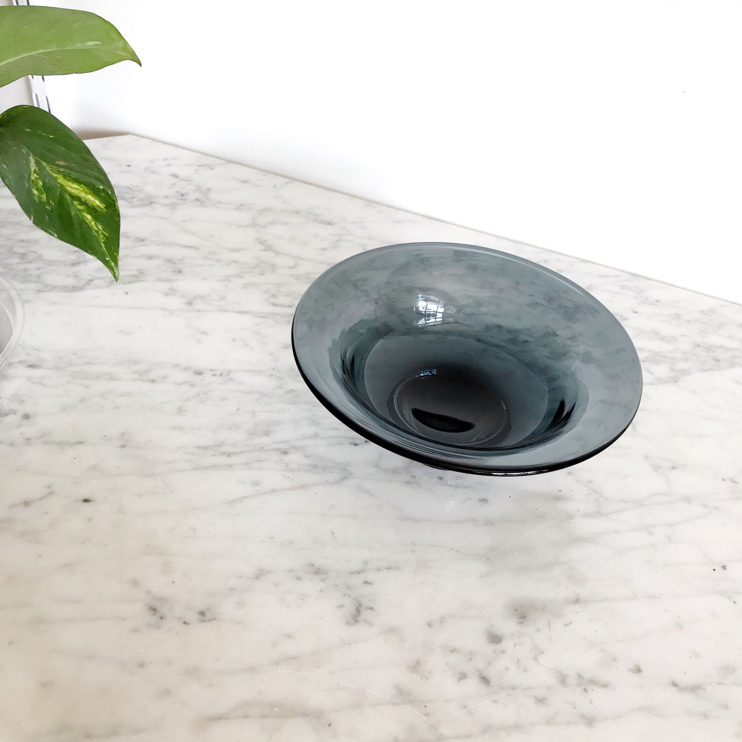 Modern Blue Glass Bowl