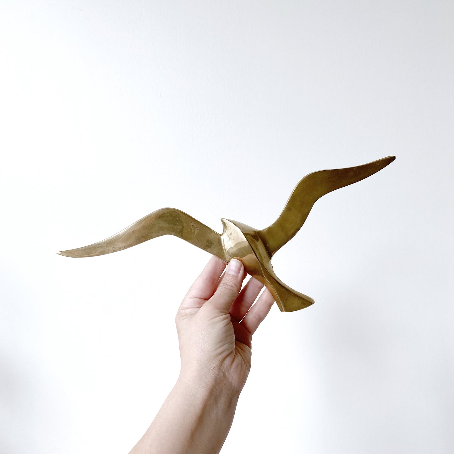 Set of Vintage Solid Brass Seagulls
