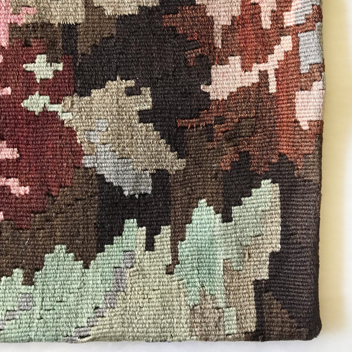 Handwoven Turkish Kilim Accent Pillow (18x18)