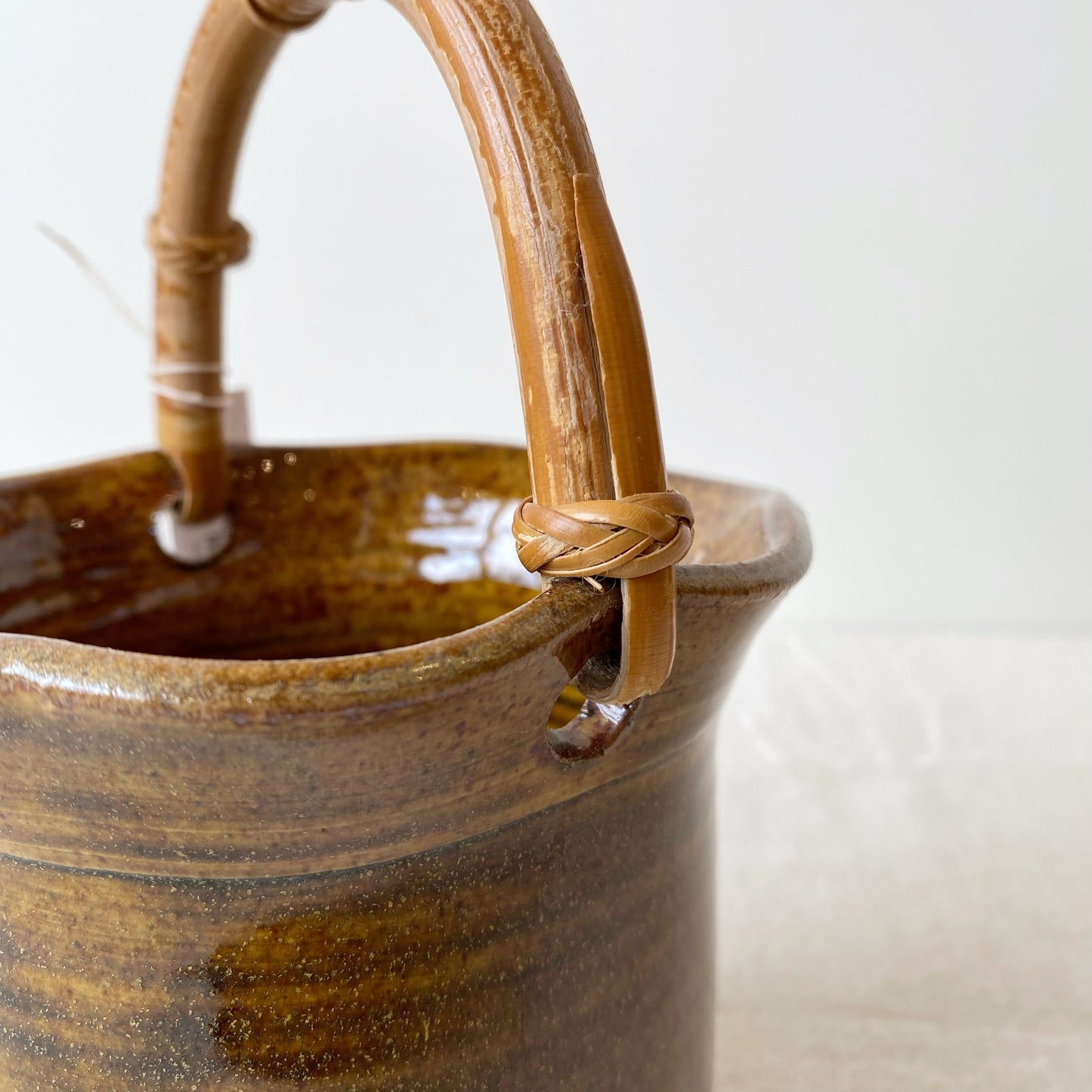 Vintage Studio Pottery Piece with Handle
