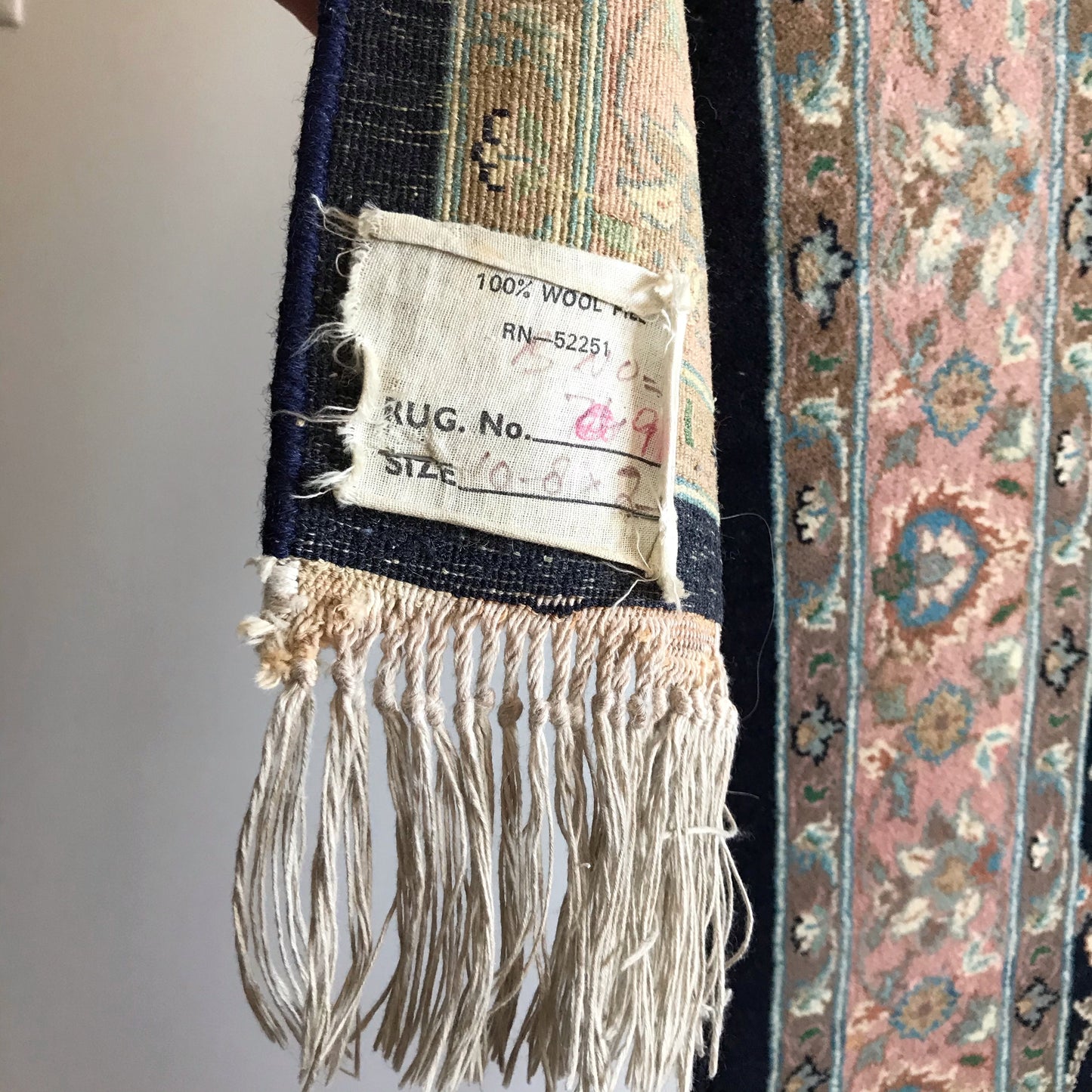 "LAURA" Handwoven Wool Runner Rug (2.6 x 10.8)