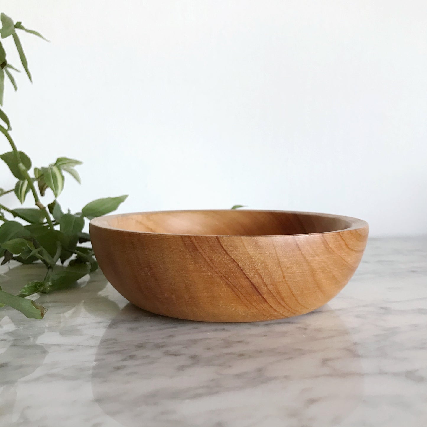 Vintage Turned Wooden Bowl, 6”