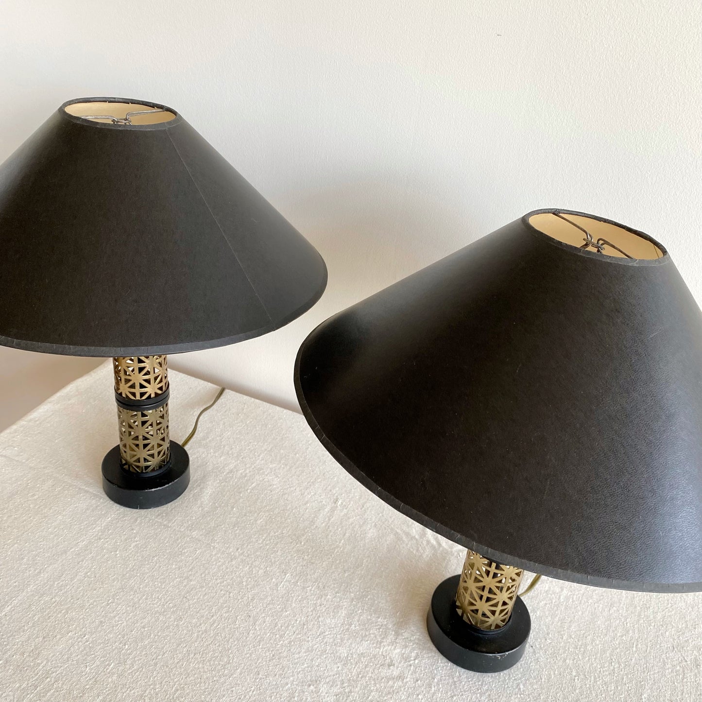 Pair of Vintage Atomic Era Lamps