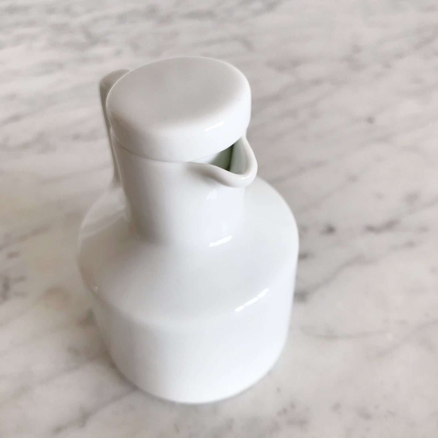 Small White Ceramic Pitcher