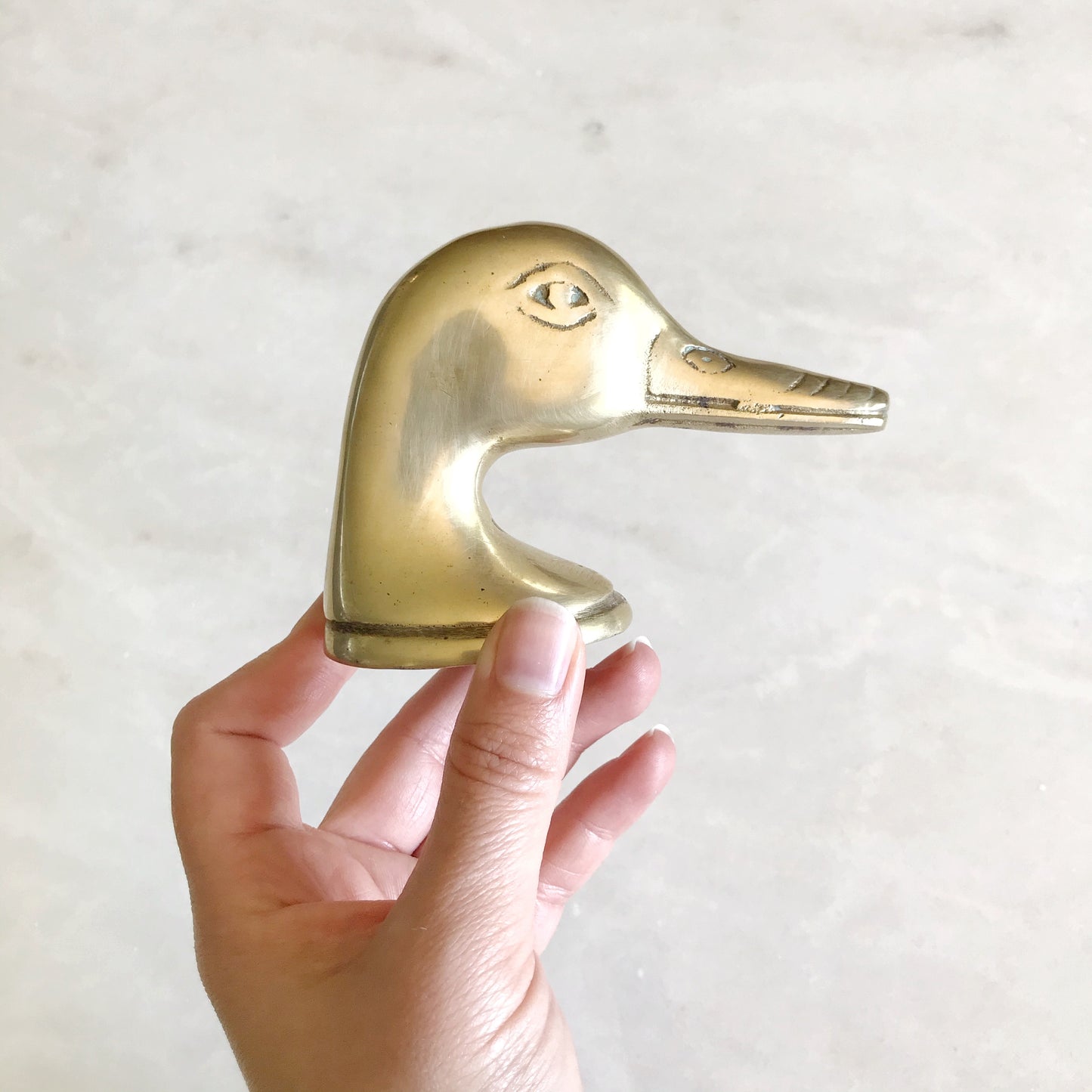 Vintage Brass Duck Head Bottle Opener