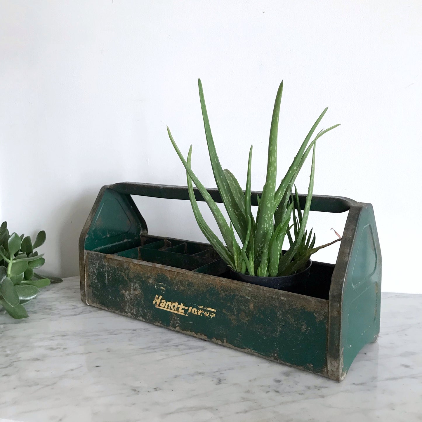 Vintage Industrial Metal Toolbox
