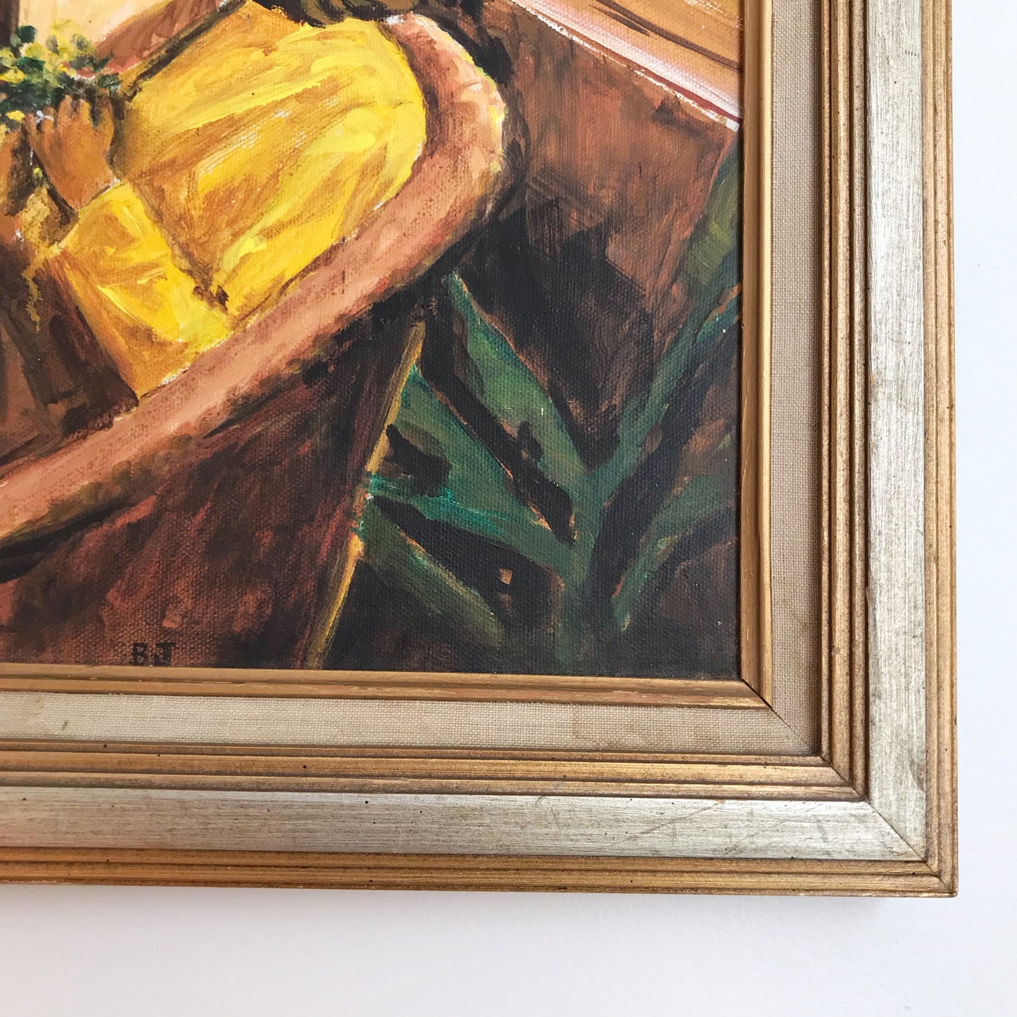 Original Portrait Painting of Woman in Yellow (14 x 17)