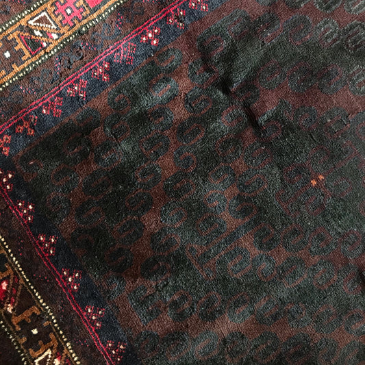 “SHILOH” Antique Hand-knotted Rug (3.9 x 6.4)