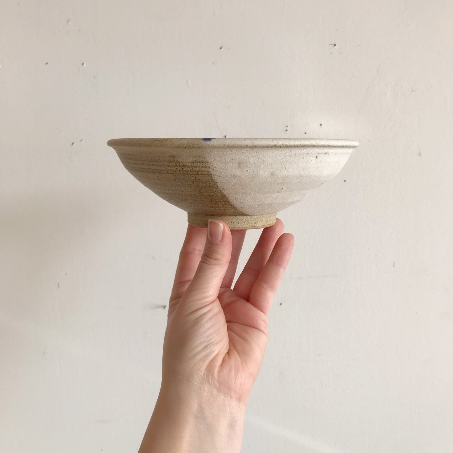 Vintage Handmade Pottery Bowl, 7”