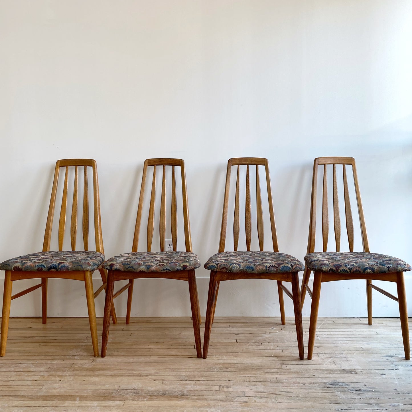 S/6 Vintage Danish "Eva" Dining Chairs