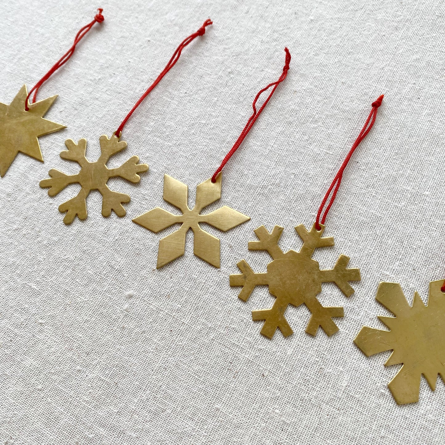 20% OFF: Brass Snowflake Ornament, Choose