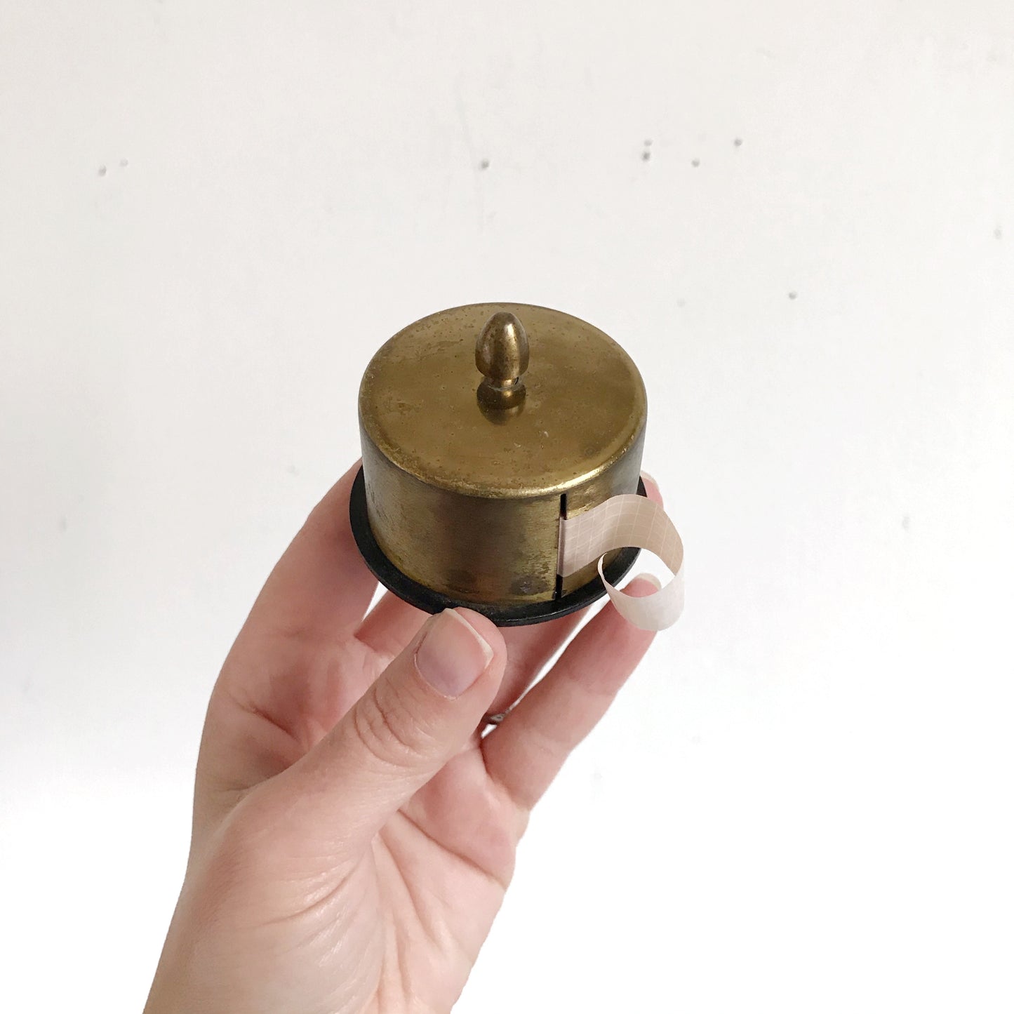 Vintage Brass Stamp Holder / Dispenser
