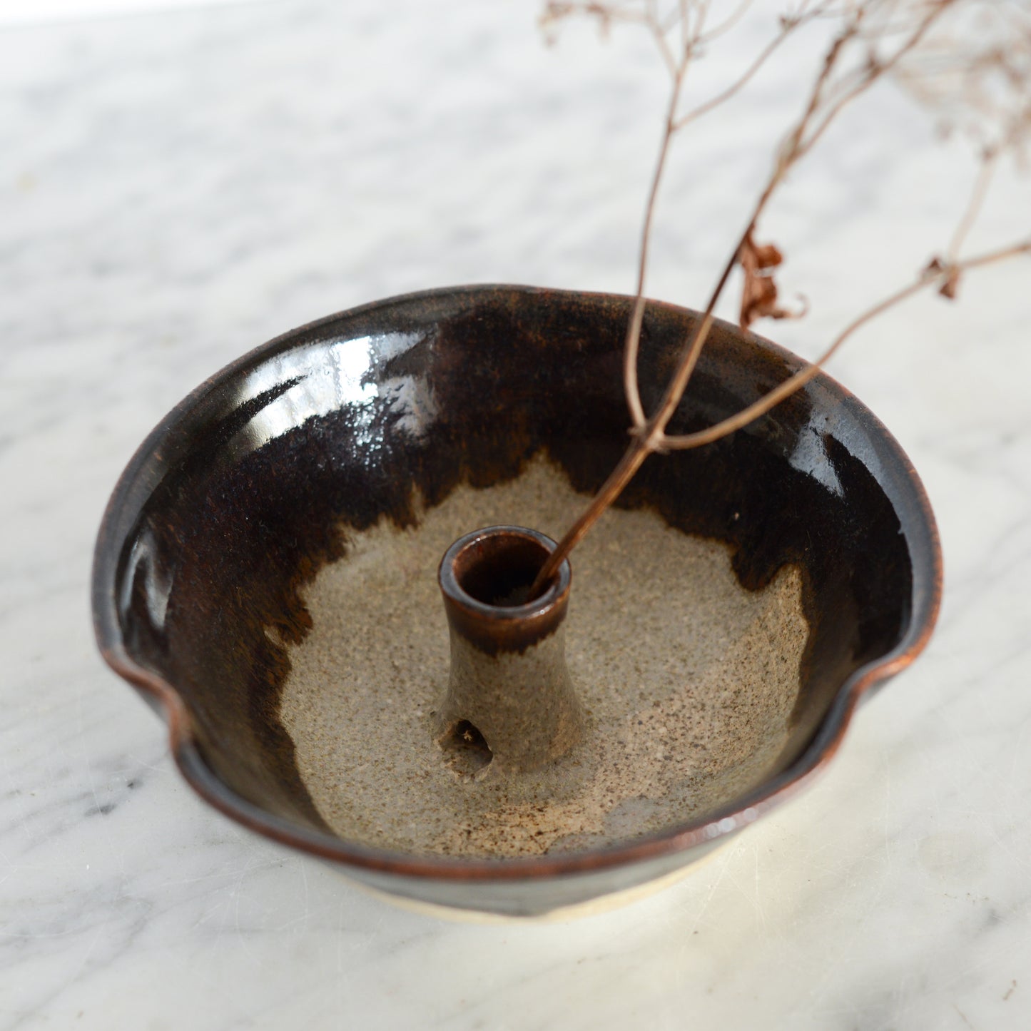Handcrafted Pottery Bud Vase Bowl