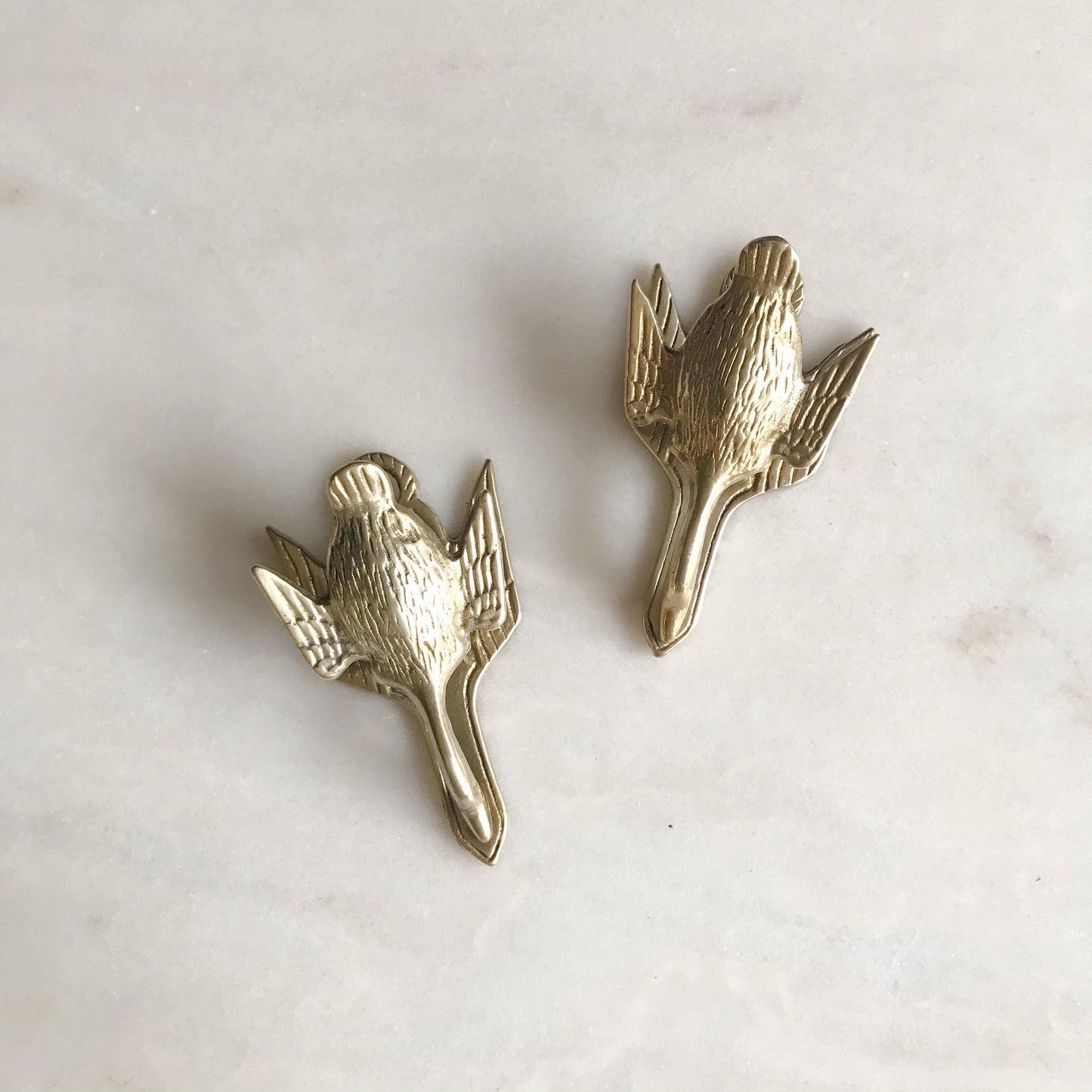 Single Vintage Brass Duck Clip