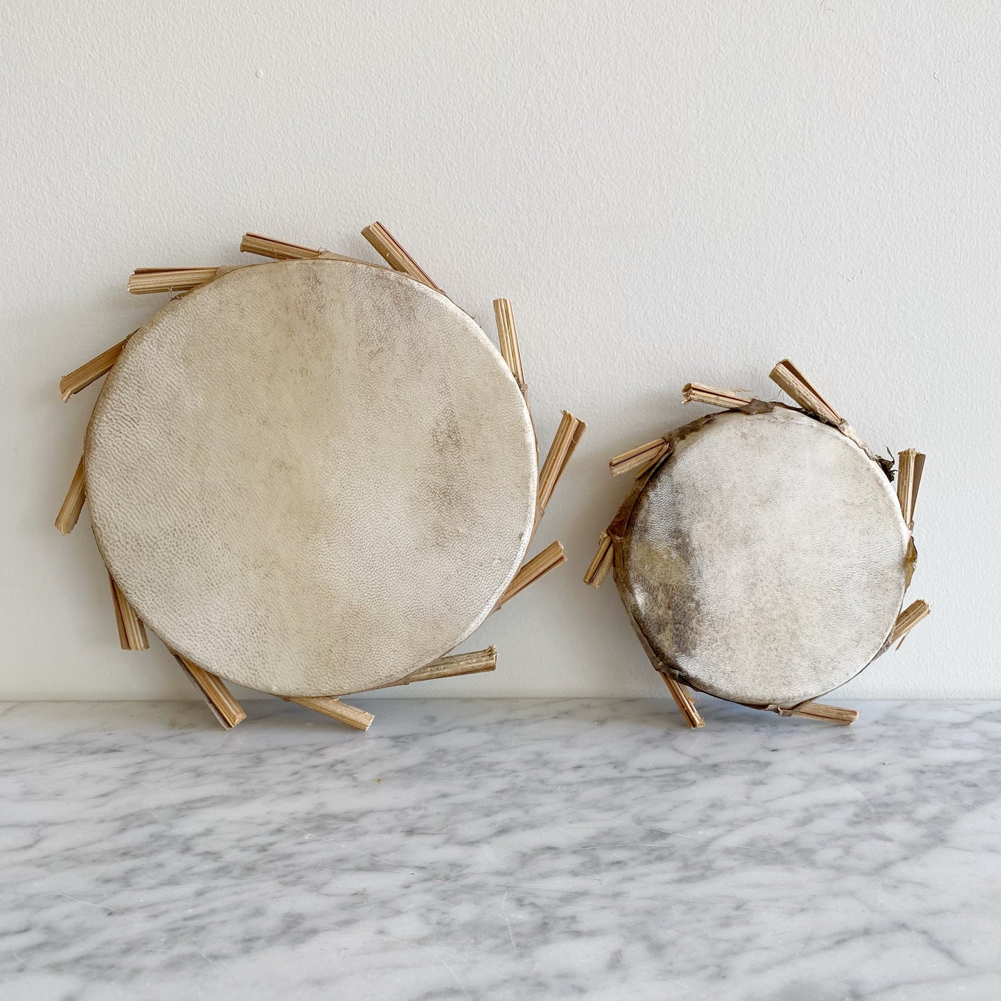 Vintage Hide + Clay Drums