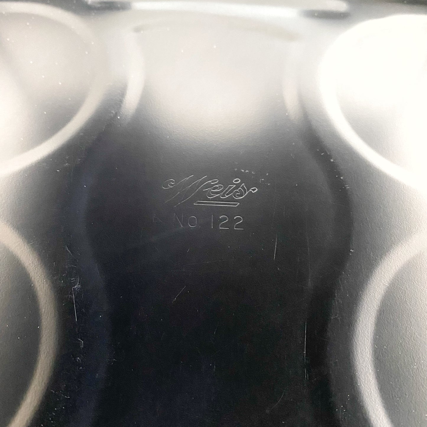 Vintage Black Metal Double Paper Tray
