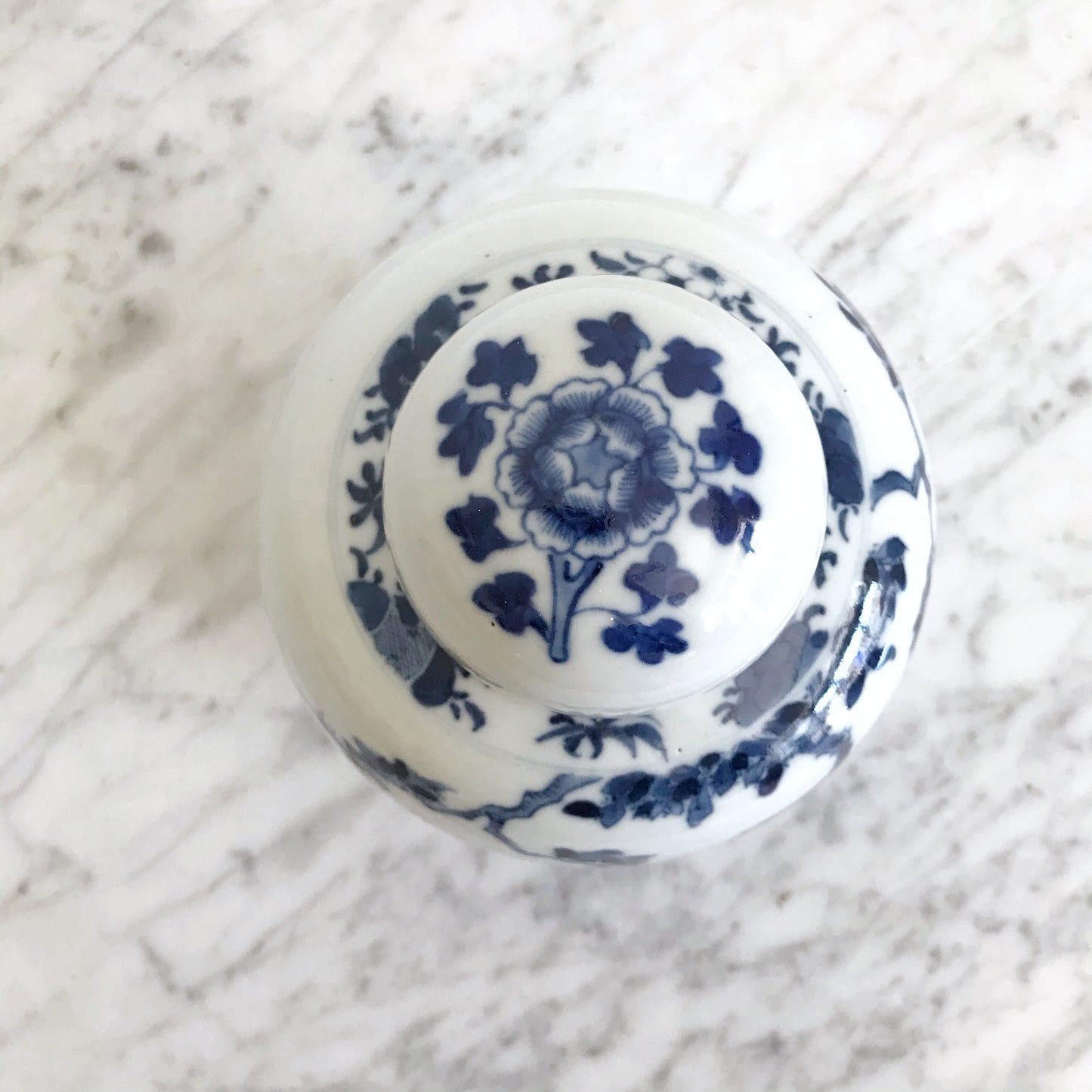 Vintage Porcelain Ginger Jar with Lid