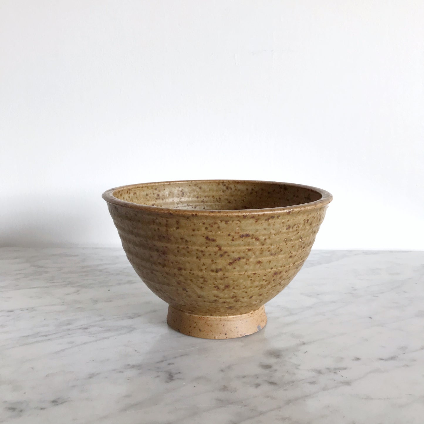 Vintage Pottery Fruit Bowl, 8”