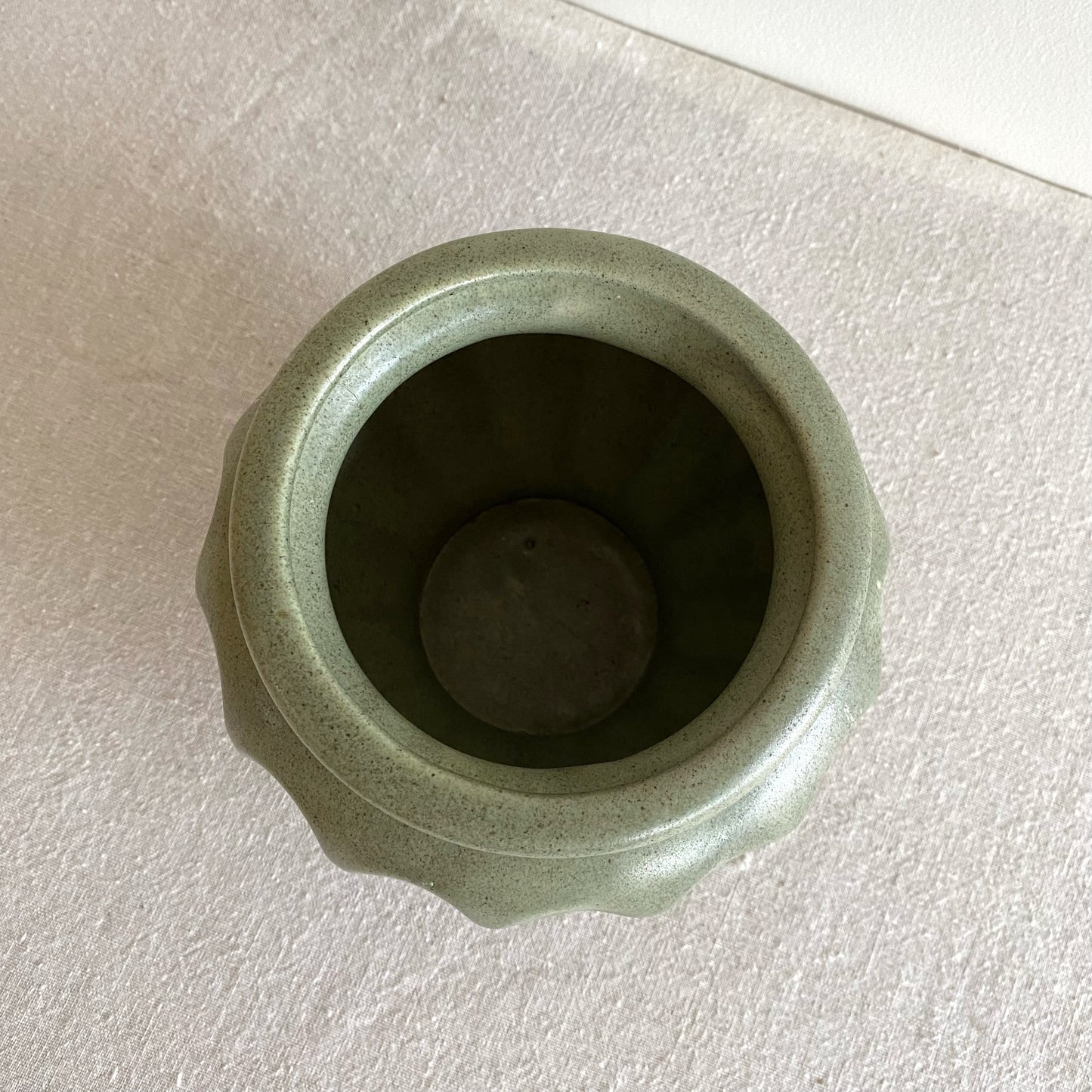 Vintage Ceramic Planter by Haeger, Green