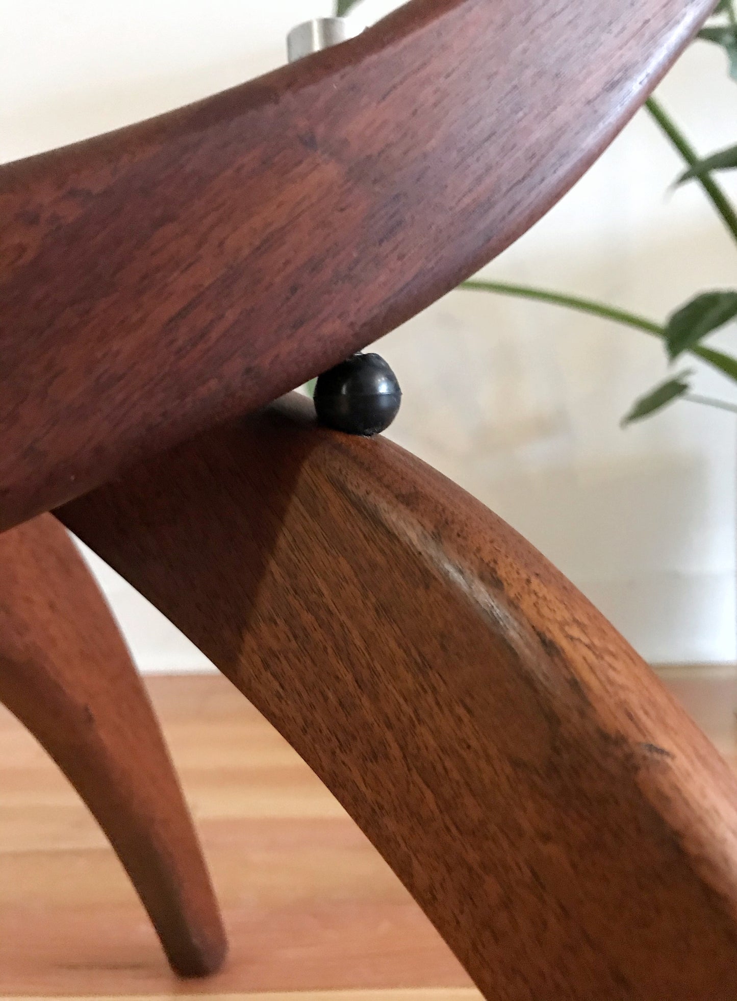 Walnut + Glass Side Table by Forest Wilson