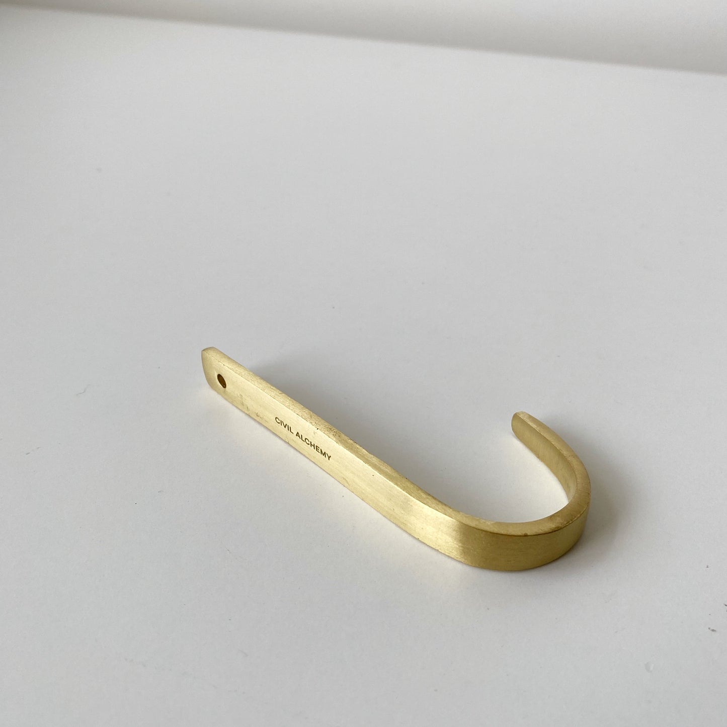 4” Wall Hook, Brass or Iron