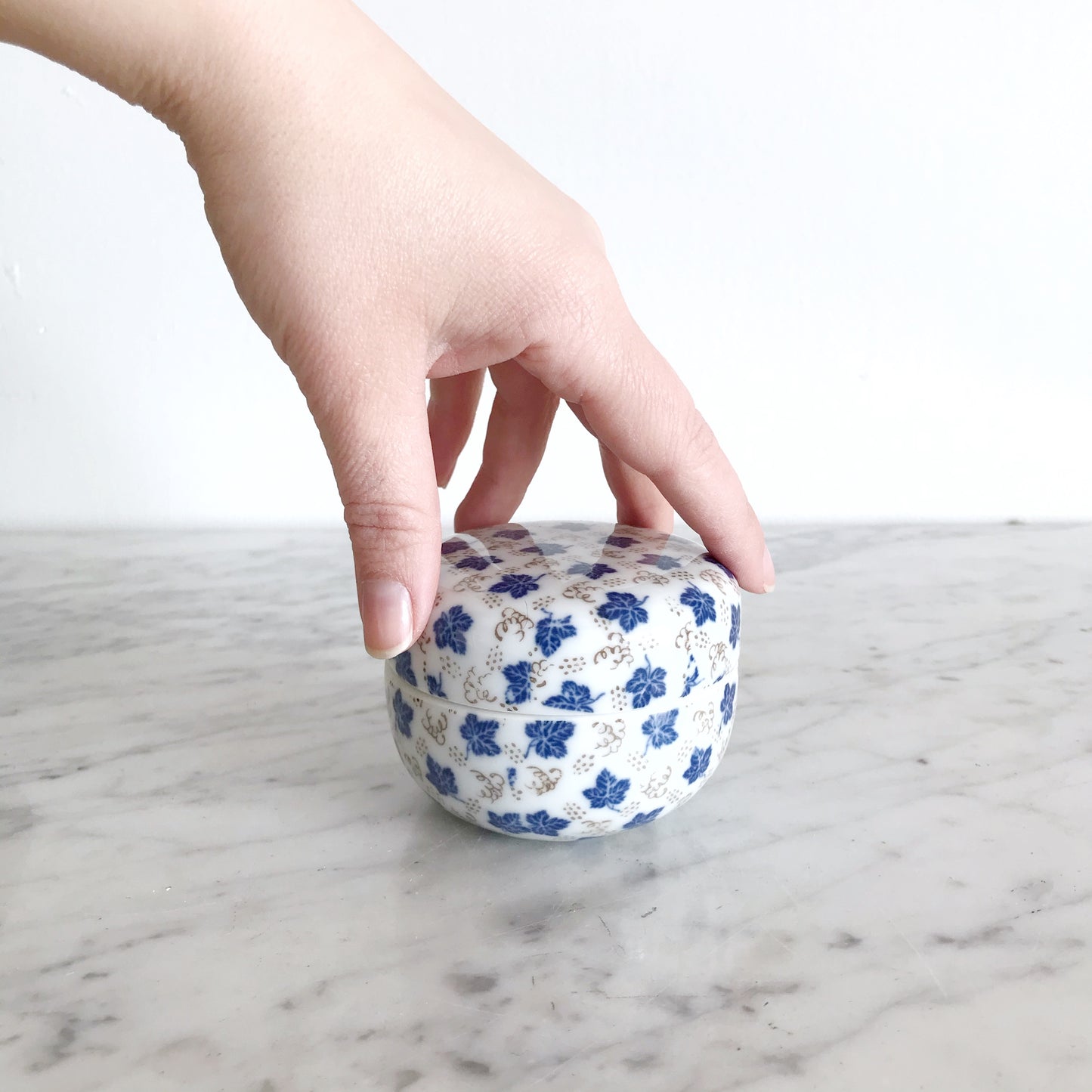 Vintage Porcelain Container, Japan