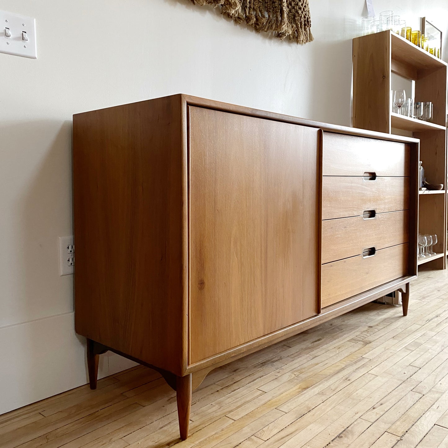 Vintage 1950's Credenza, John Keal for Brown Saltman